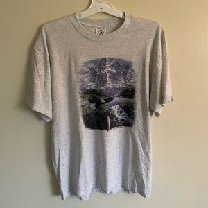 Vintage Rocky Mountains Bald Eagle Graphic Nature T-shirt